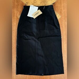 Burberry Classic Black Pencil Skirt NWT